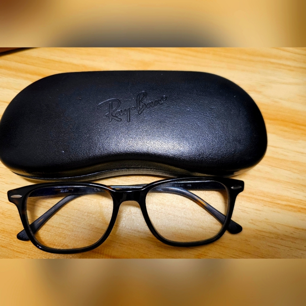 Ray-Ban Turtle Shell Eyeglasses with Case